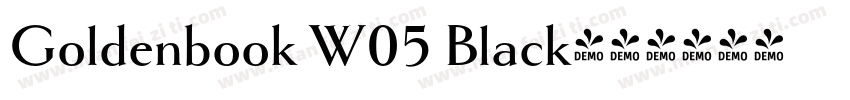 Goldenbook W05 Black字体转换
